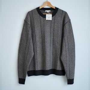 JW Anderson wool herringbone Uniqlo lambswool sweater new